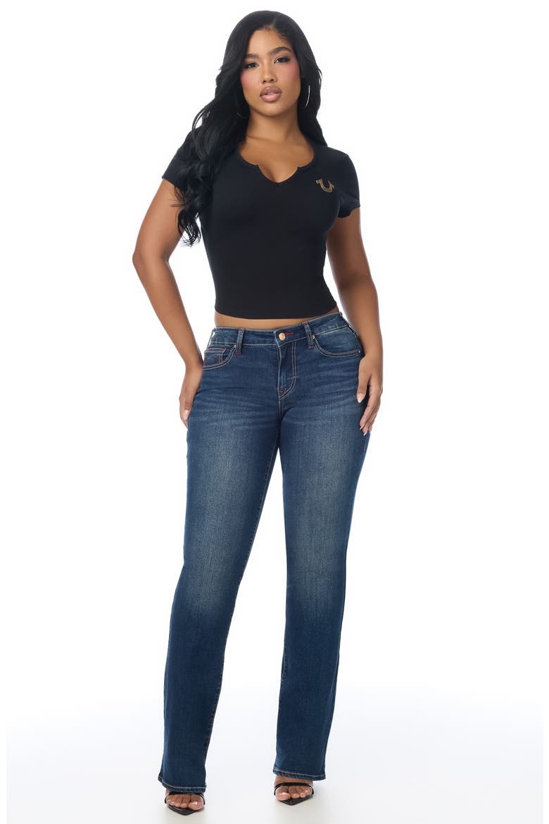 Becca Bootcut Jeans, Alternate, color, DARK TRUE WESTERN WASH