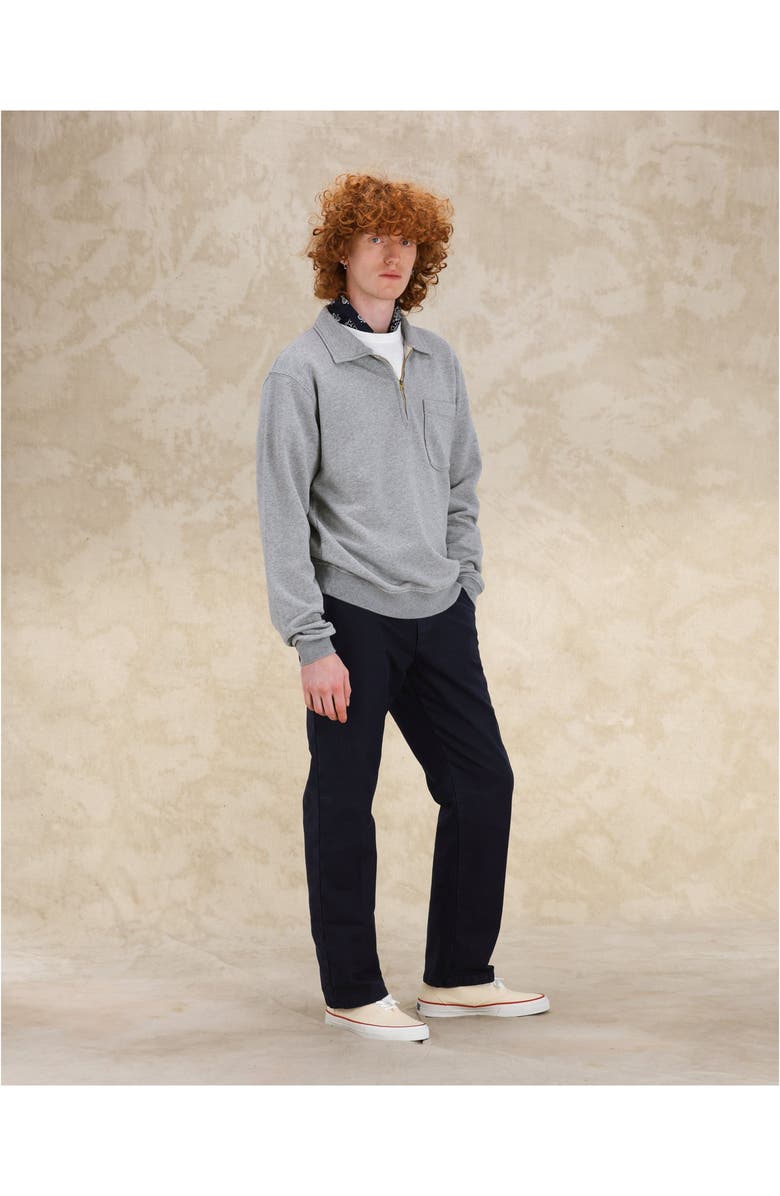 Fortela Cotton Zip-Up Sweatshirt, Alternate, color, Grey