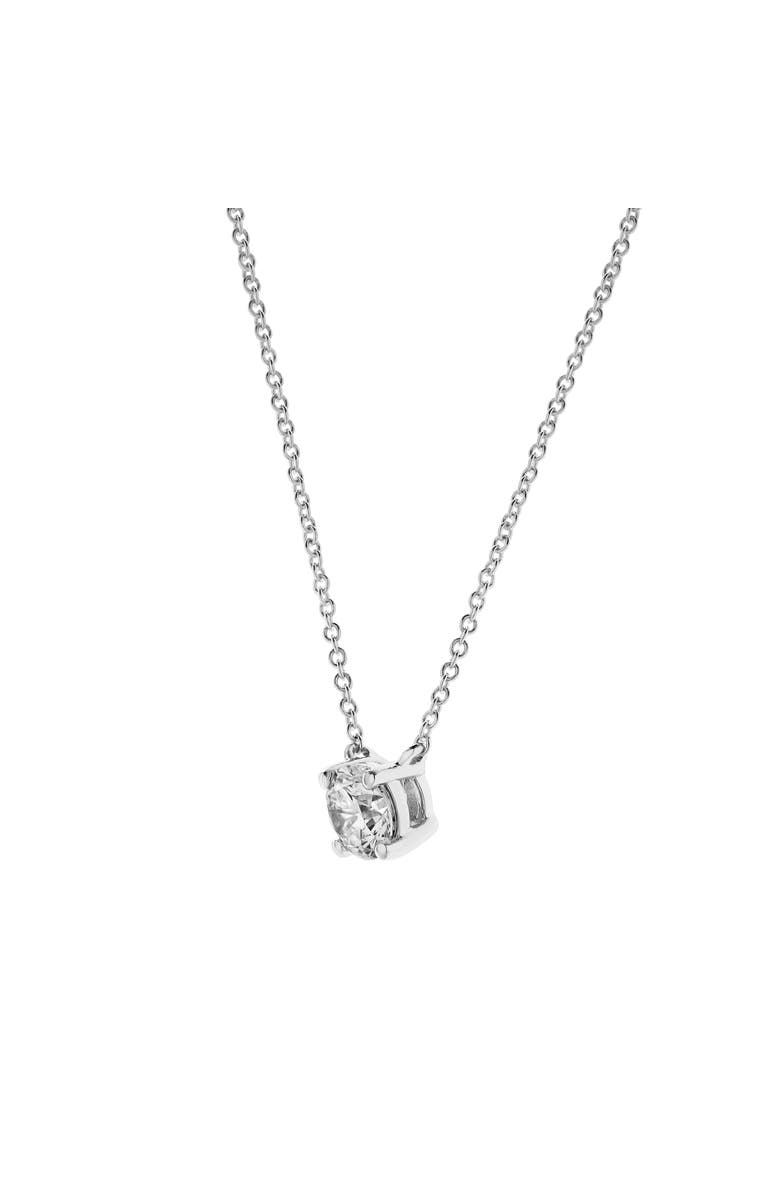 LuvMyJewelry Apollo 14K White Gold Round Lab Grown Diamond Pendant - 0.50 Ctw, Alternate, color, 14K White Gold