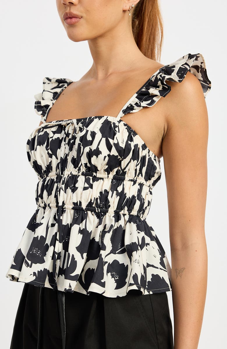 En Saison Laurel Sleeveless Peplum Top, Alternate, color,