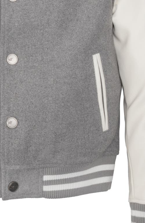 X-ray Xray Kids' Varsity Bomber Jacket In Gray