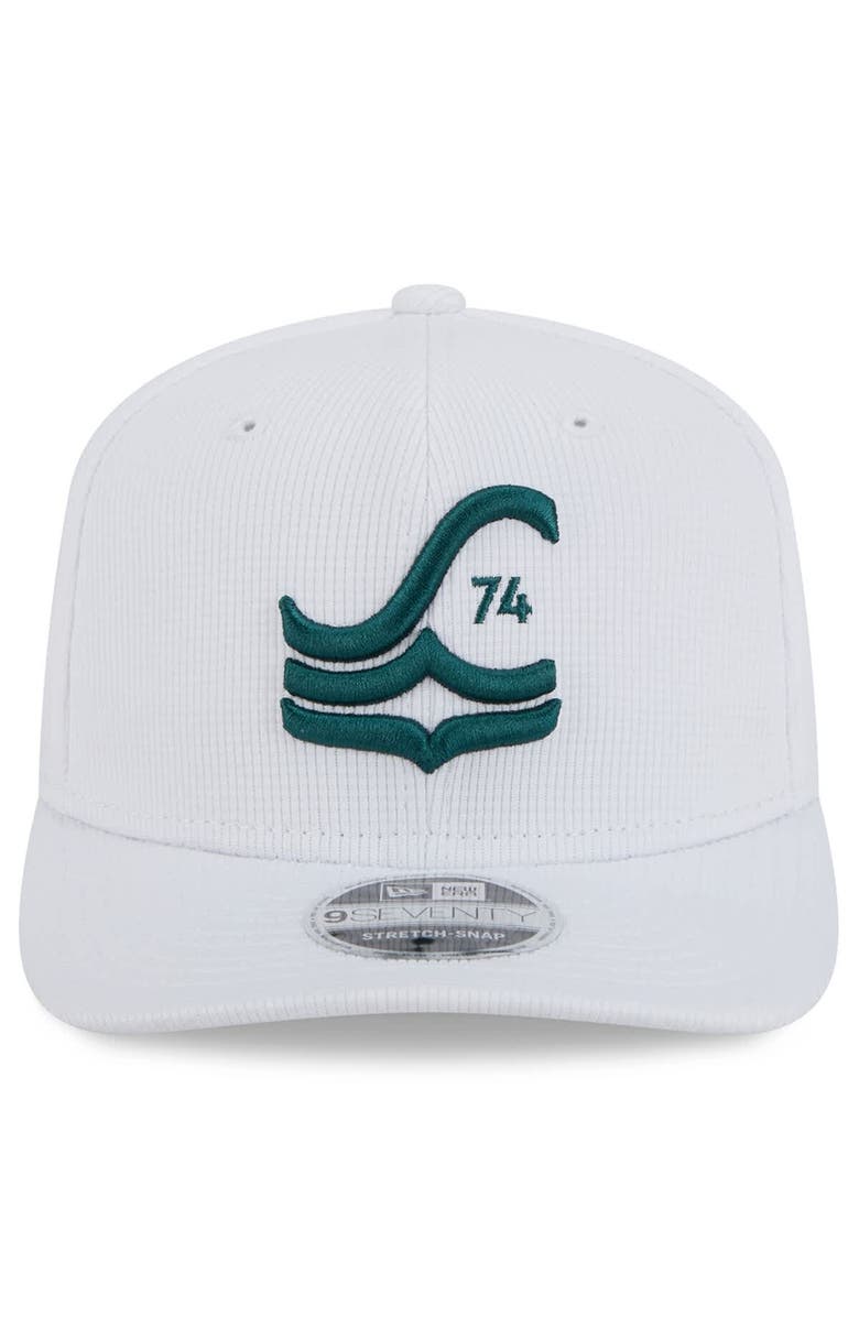 New Era Men's New Era White Seattle Sounders FC 2025 Jersey Hook 9SEVENTY Stretch-Snap Hat, Alternate, color, White