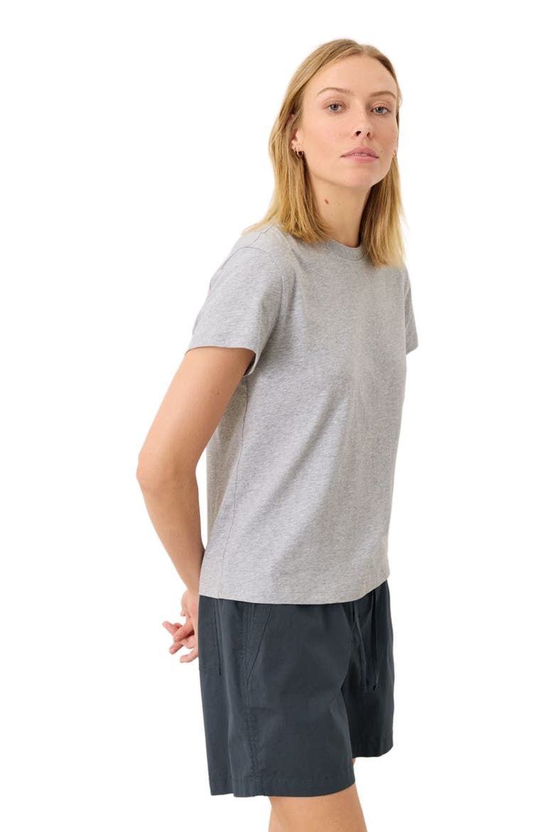 Organic Cotton Softspun Essential Crewneck Tee, Alternate, color, Heather Grey
