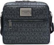 Dolce&Gabbana Logo Plaque Logo Jacquard Crossbody Bag
