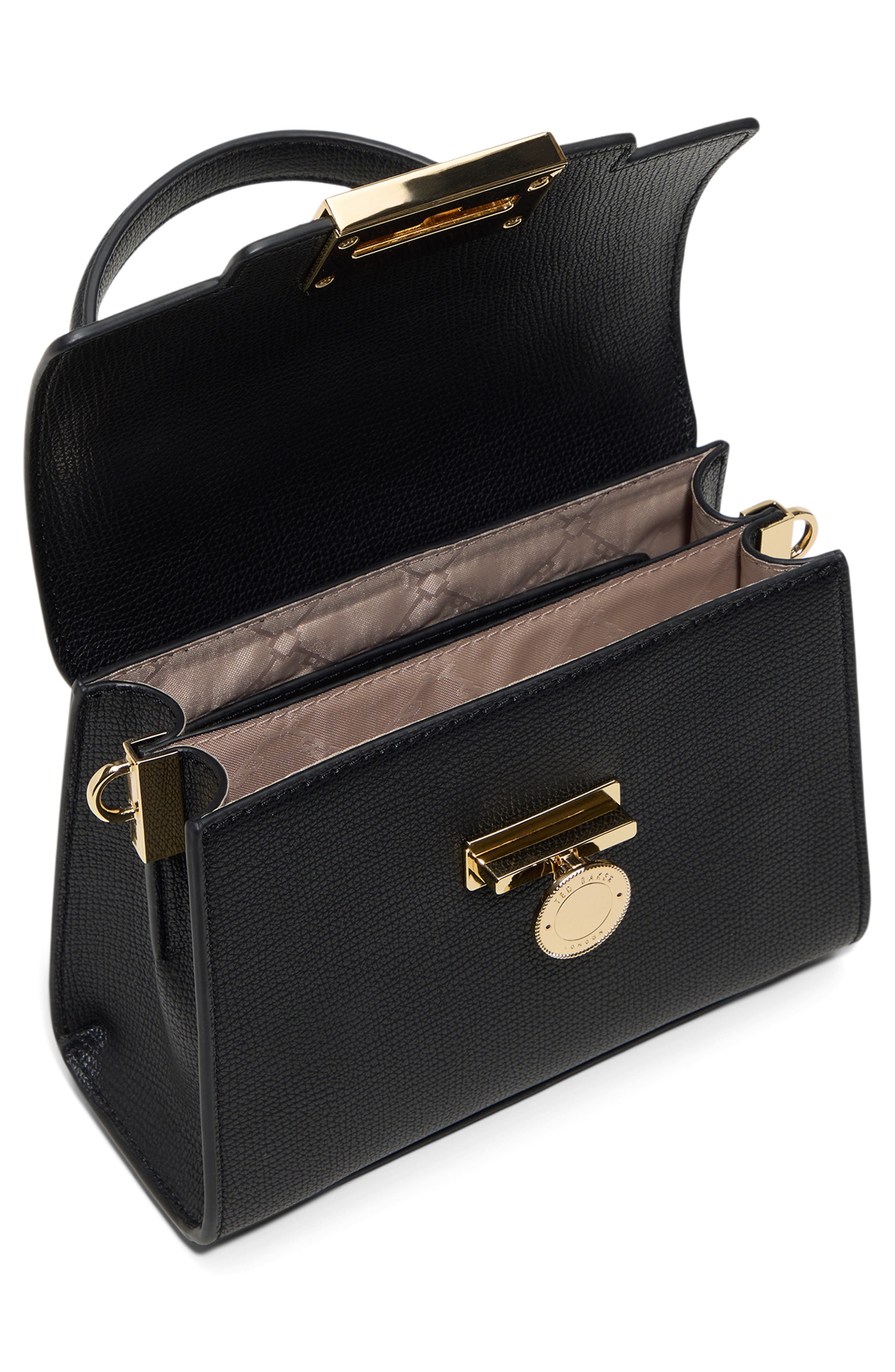 Ted Baker Lili Top Handle Satchel Bag, Alternate, color, Other Black