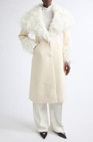 KIM SHUI Yun Faux Fur Trim Coat