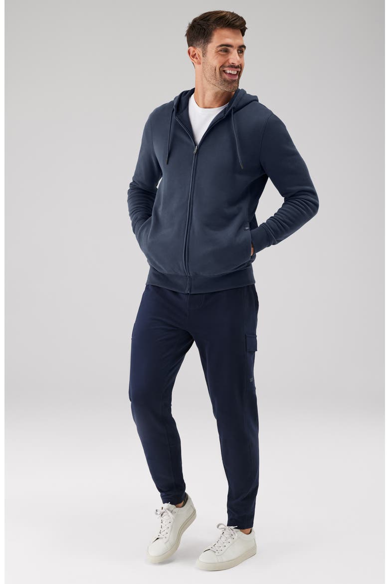 Ace Cotton Blend French Terry Zip Hoodie, Alternate, color, TOTAL ECLIPSE