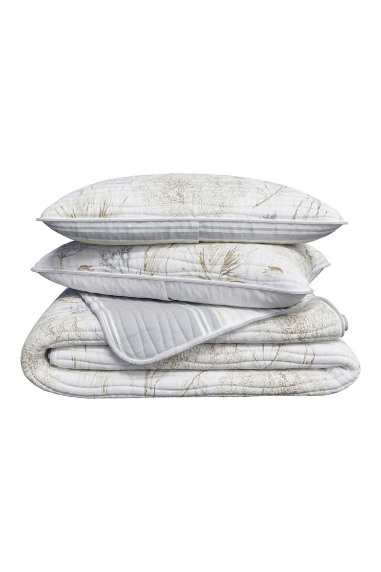 3-Piece Coastal Quilt Set, Main, color, SEA MAZE