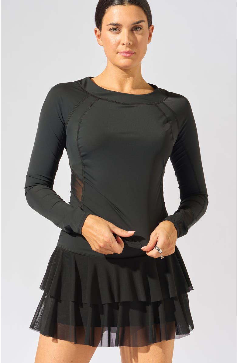 Bobbe Active Her Majesty Long Sleeve Top, Alternate, color, Black