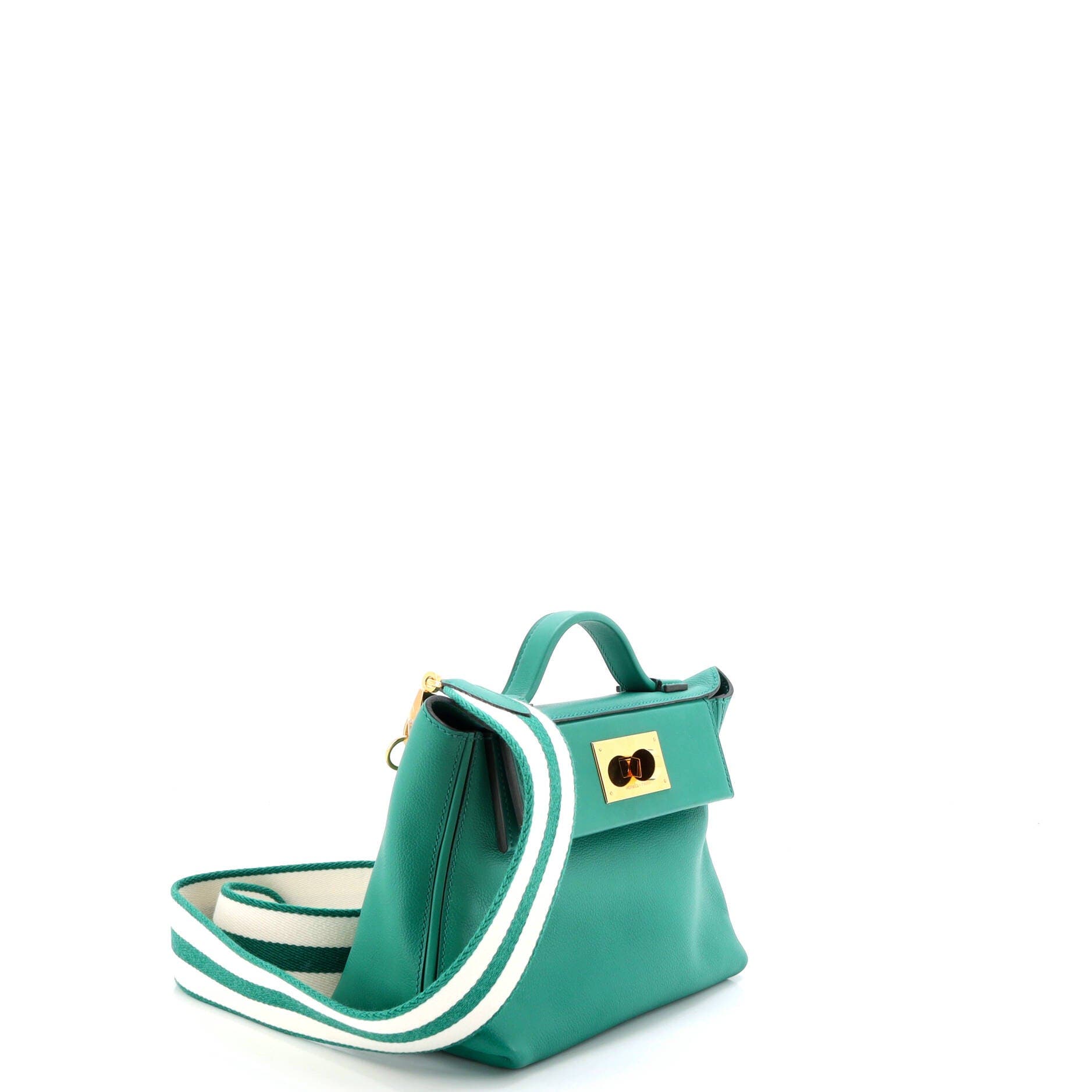 Pre-Owned Hermes 24/24 Bag Evercolor with Swift 21, Alternate, color, Vert Jade