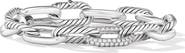 David Yurman DY Madison® Chain Bracelet in Sterling Silver with Diamonds, 11mm