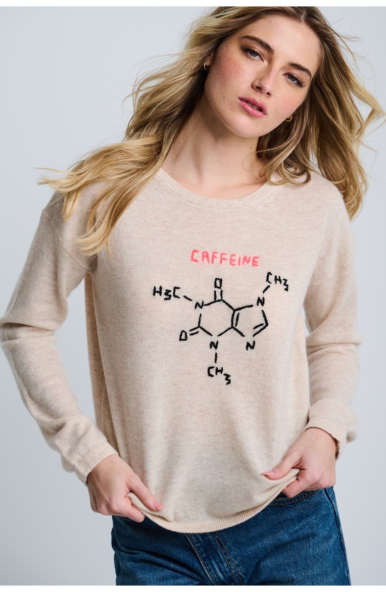 Lisa Todd Perk Up Cashmere Blend Sweater, Alternate, color, Hay