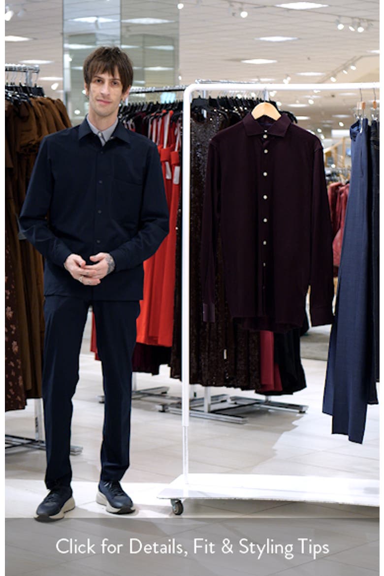 Contemporary Fit Filo di Scozia Cotton Jacquard Shirt video