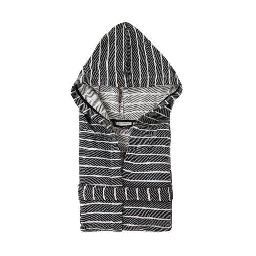 Olive And Linen Olive & Linen Cloud Soft Turkish Towel Robe In Black