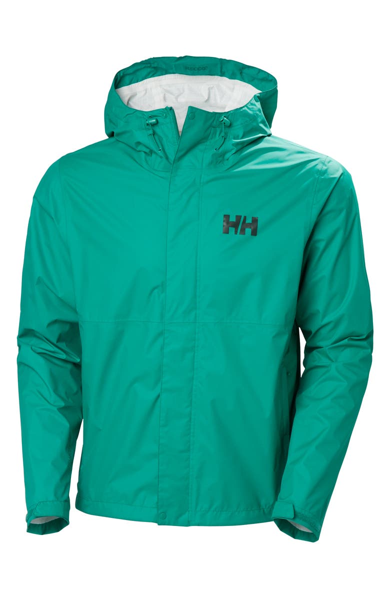 Helly Hansen Loke 2.0 Waterproof Packable Jacket, Alternate, color, Signal Green