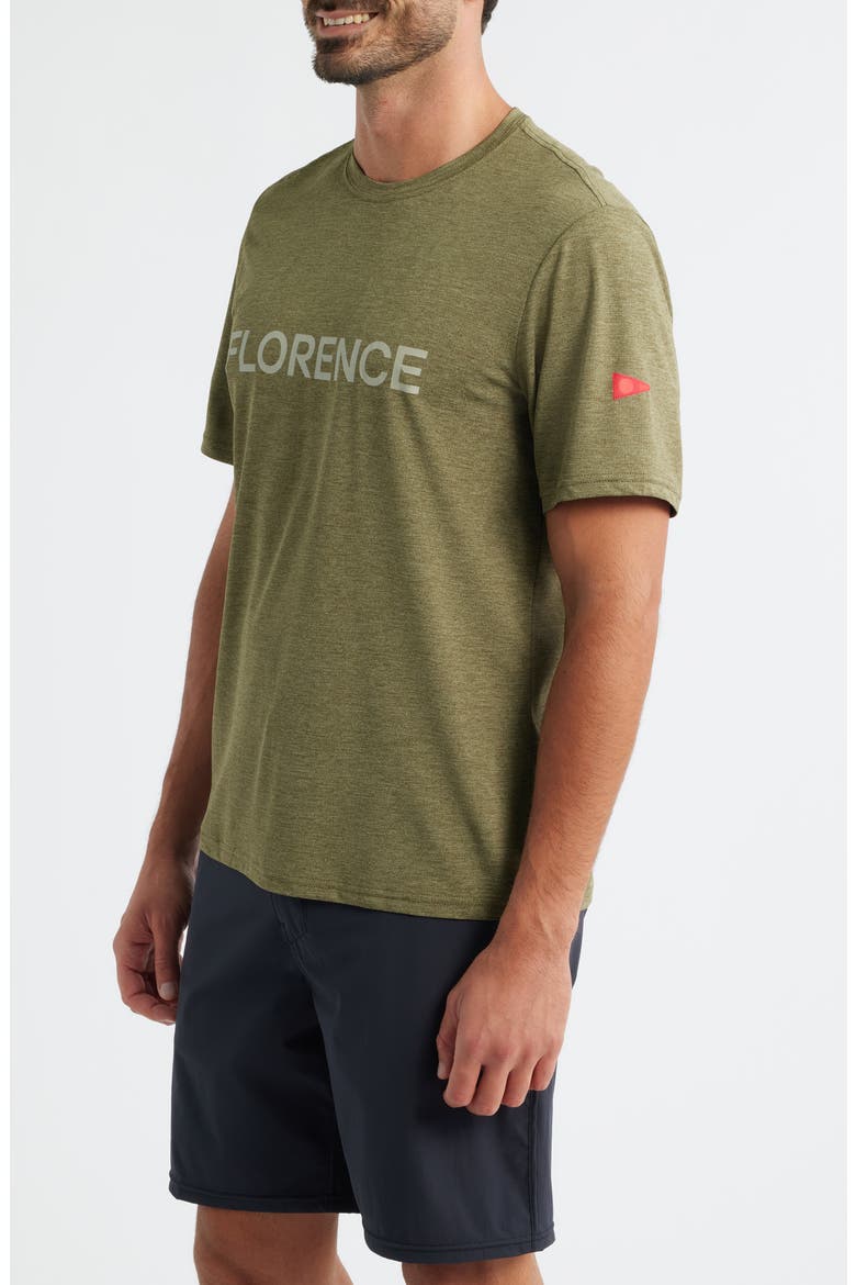Airtex Logo Performance T-Shirt, Alternate, color, HEATHER BURNT OLIVE
