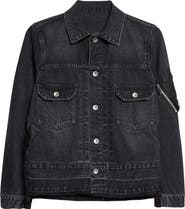 Sacai Denim & Nylon Twill Jacket