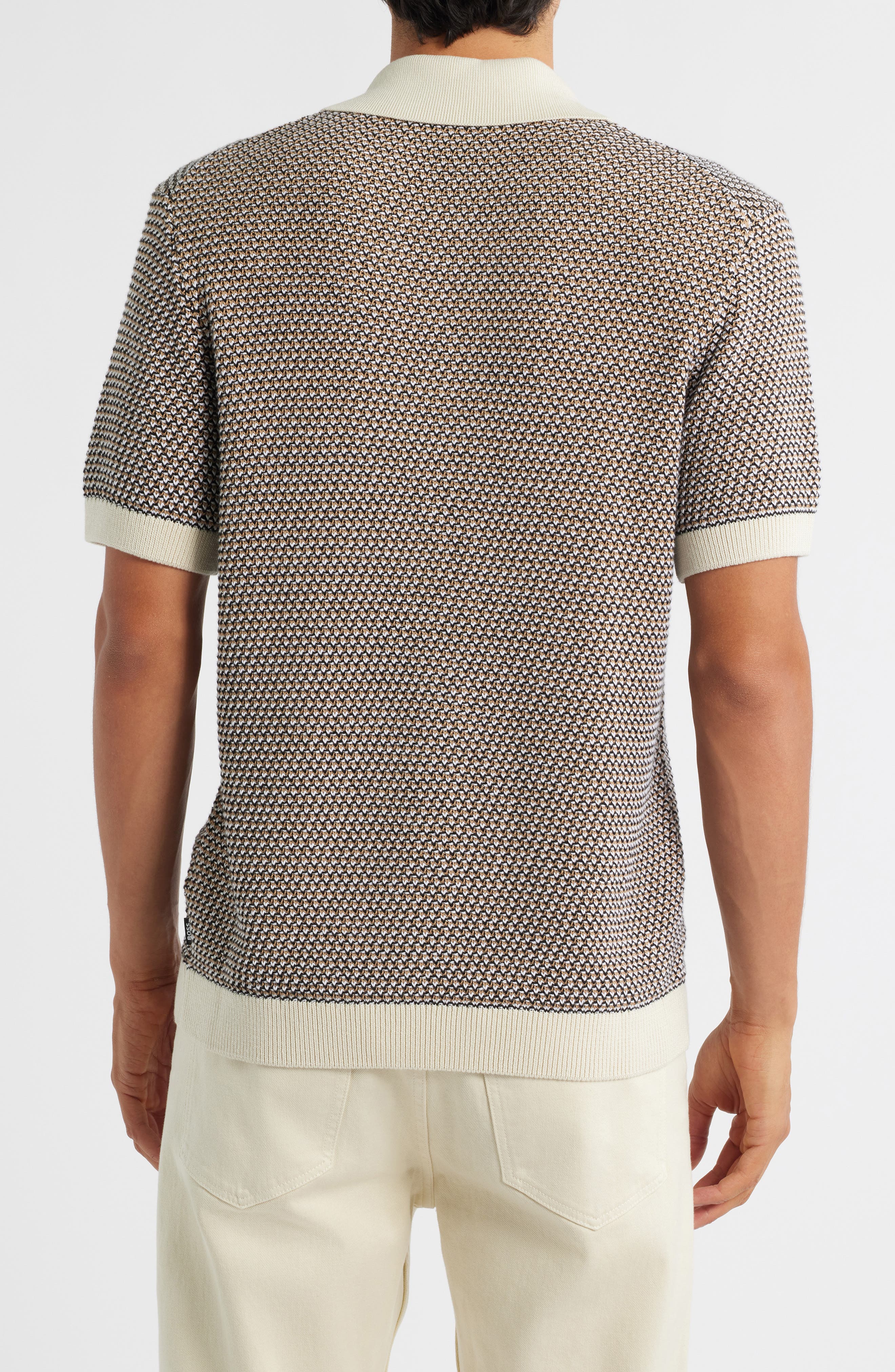 Iconico Textured Knit Camp Shirt - image 4