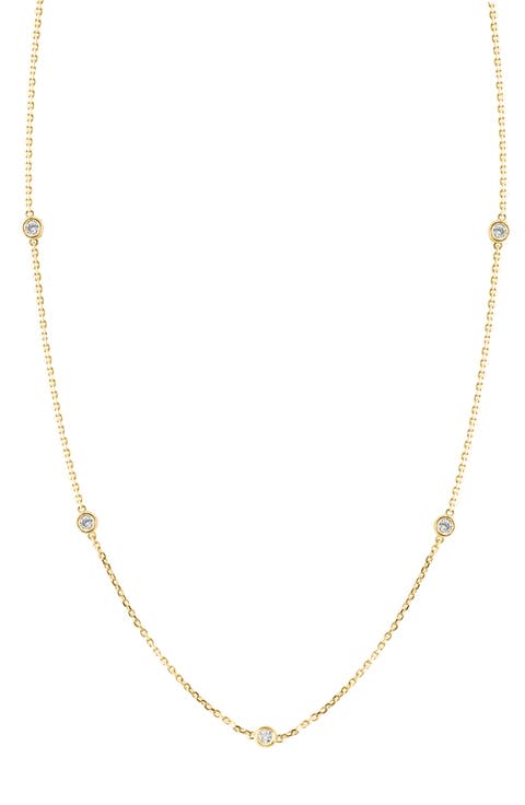 Diamond Station Necklace