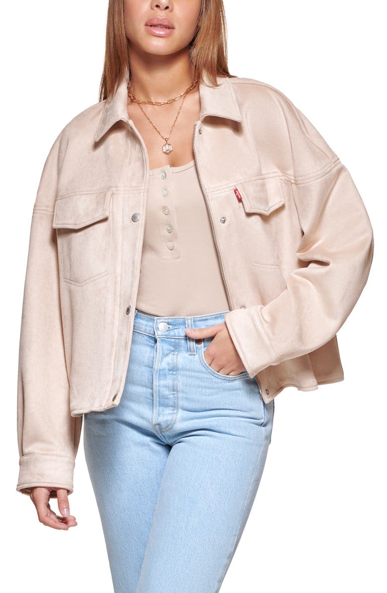 Levi's<sup>®</sup> Faux Suede Modern Trucker Jacket, Alternate, color,