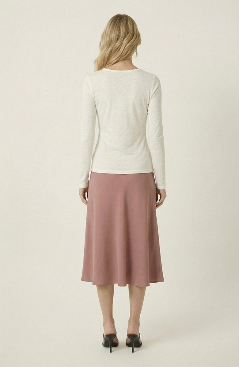 Modenaire Long Sleeve Layered Lace Top, Alternate, color, Ivory