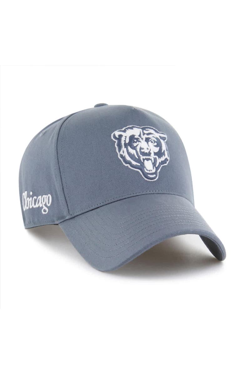 '47 Men's '47 Gray Chicago Bears Foundation Offside Adjustable Hat, Main, color,