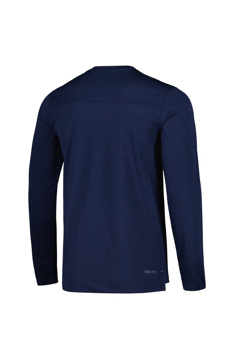 Nike Men's Nike Navy Team USA Coaches Performance Long Sleeve V-Neck T-Shirt, Alternate, color, 