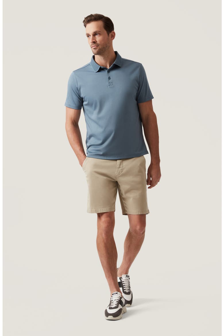 Arizona Slim Fit Stretch Twill Chino Shorts, Alternate, color, BASIL TWILL