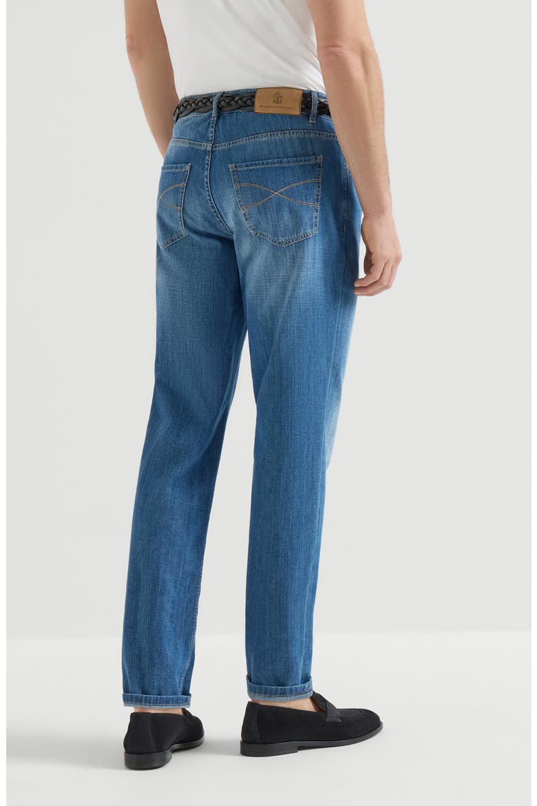 Lightweight denim trousers, Alternate, color, Medium Denim