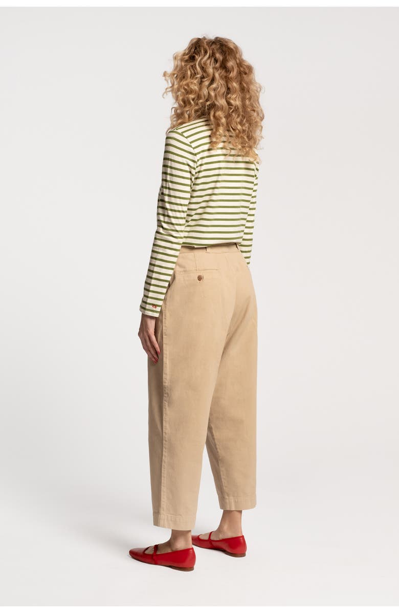 Frances Valentine Boyfriend Khaki Cotton, Alternate, color, Tan