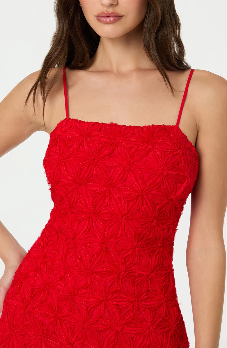 ASTR the Label 3D Floral Minidress, Alternate, color, Red