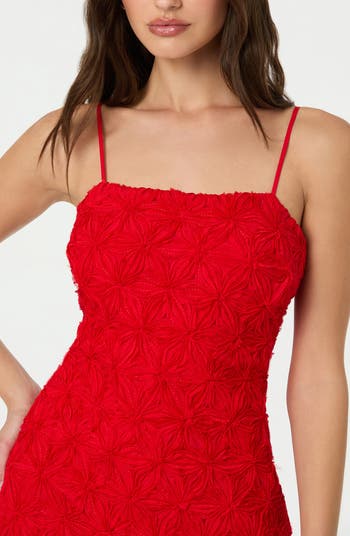 3D Floral Minidress
