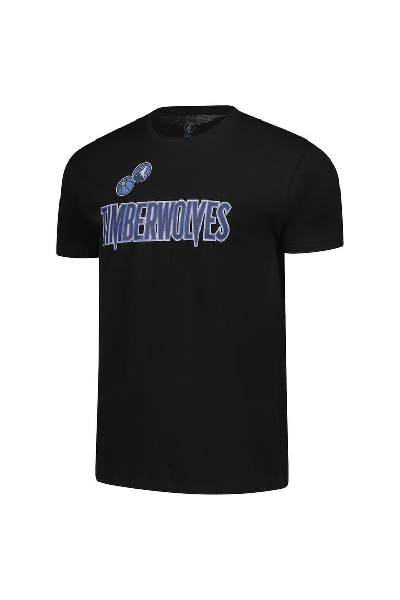 Unisex FISLL Black Minnesota Timberwolves Oversize Logo T-Shirt, Alternate, color, Black