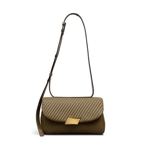 The Belsize - Quilt Medium Flapover Crossbody Bag