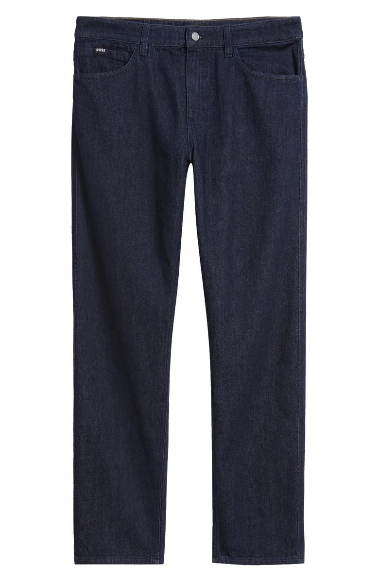 BOSS Ogden Straight Leg Jeans, Main, color, Navy