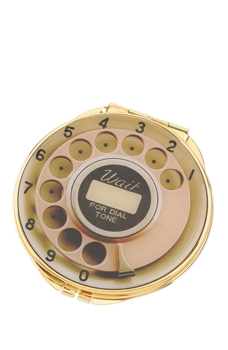 Kate Spade New York telephone dial compact mirror, Main, color, 