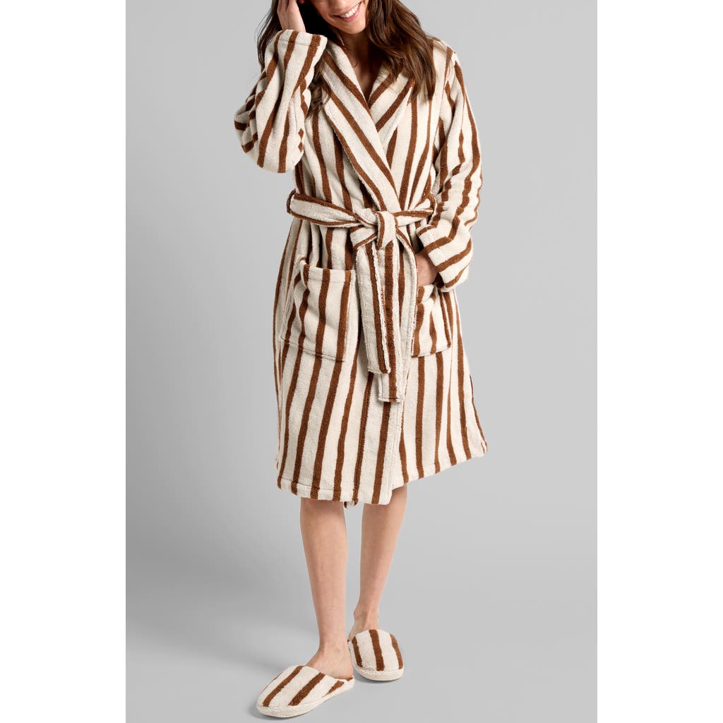 Parachute Stripe Terry Cloth Robe