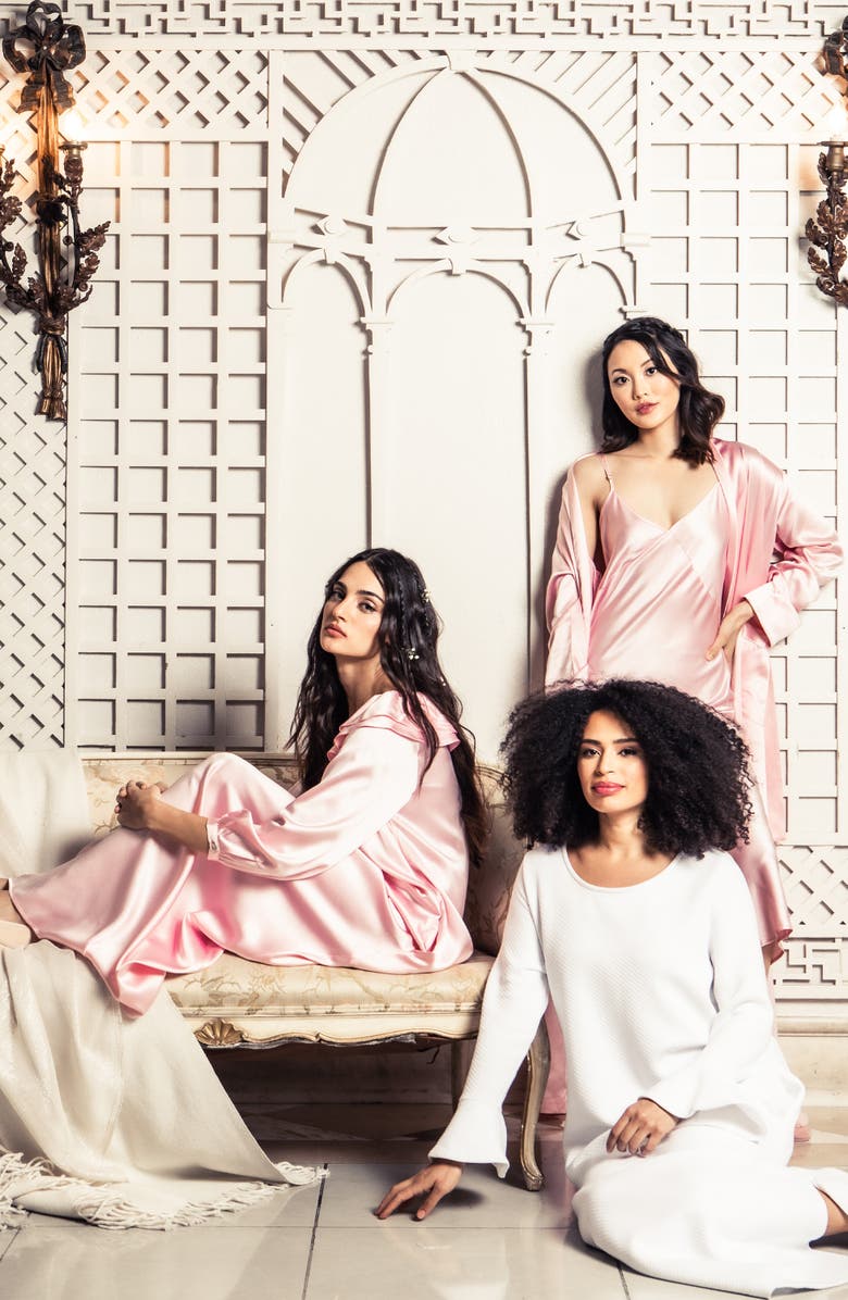 Petite Plume Silk Nightgown, Alternate, color,