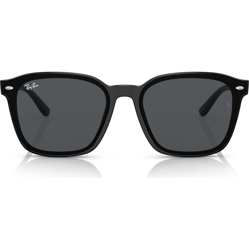 Ray Ban Ray-ban 66mm Polarized Oversize Square Sunglasses In Neutral