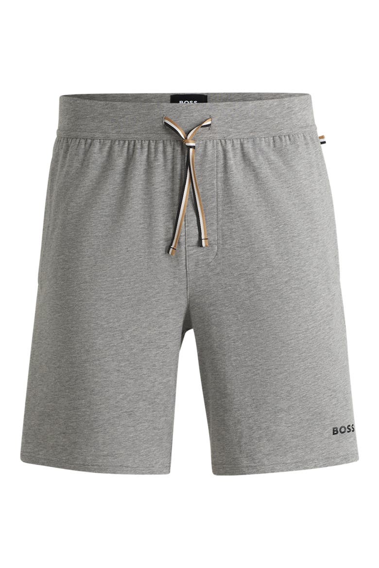 Unique Drawstring Jersey Lounge Shorts, Alternate, color, MEDIUM GREY