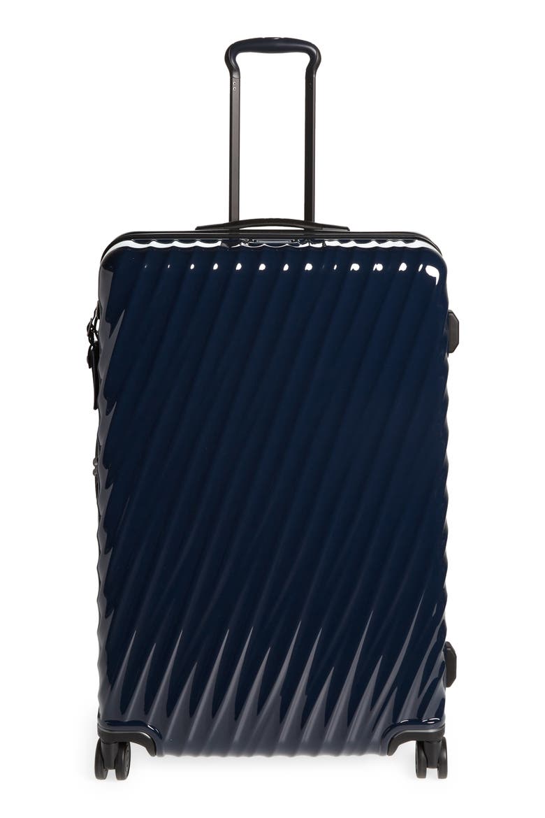 19 Degree Large Expandable Checked Luggage, Main, color, NAVY