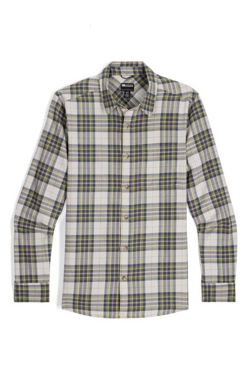 Outdoor Research Ravenna Performance Flannel Button-up Shirt In Gray