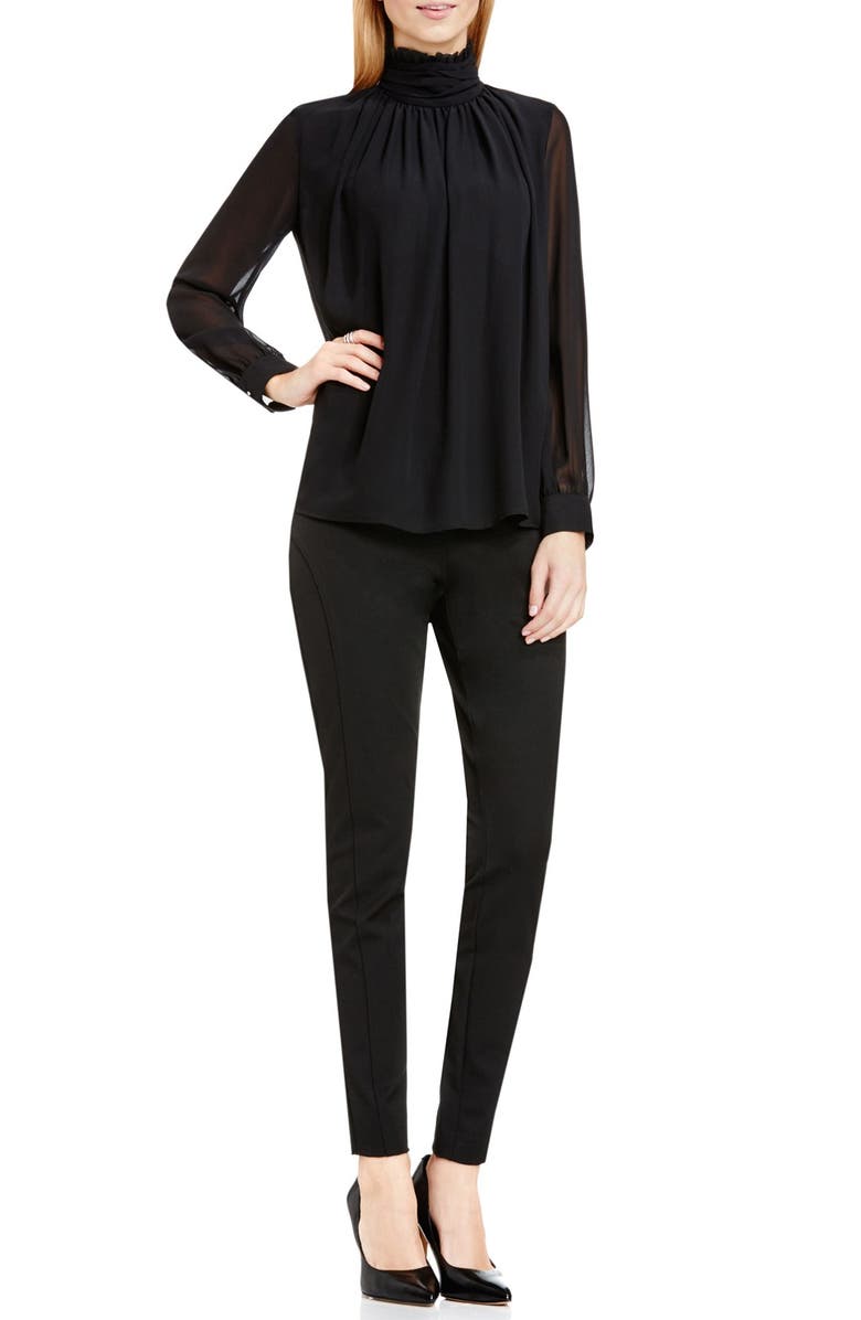 Vince Camuto Ruffle Collar Blouse, Alternate, color, 