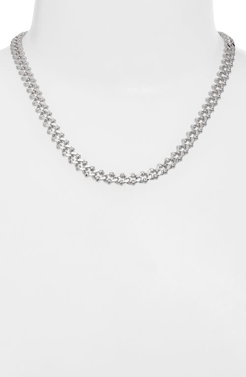 Open Edit Ball Link Chain Necklace In Metallic