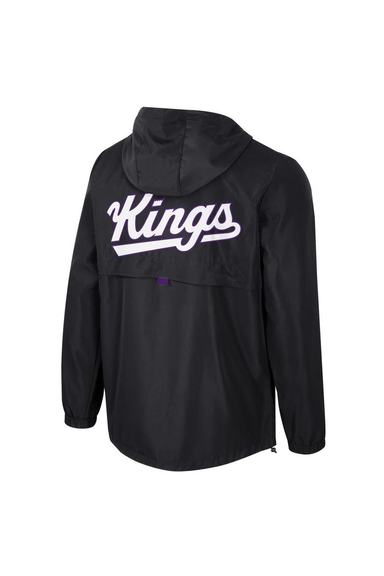 Unisex Stadium Essentials Black Sacramento Kings Compete Quarter-Zip Hoodie Jacket, Alternate, color, Black