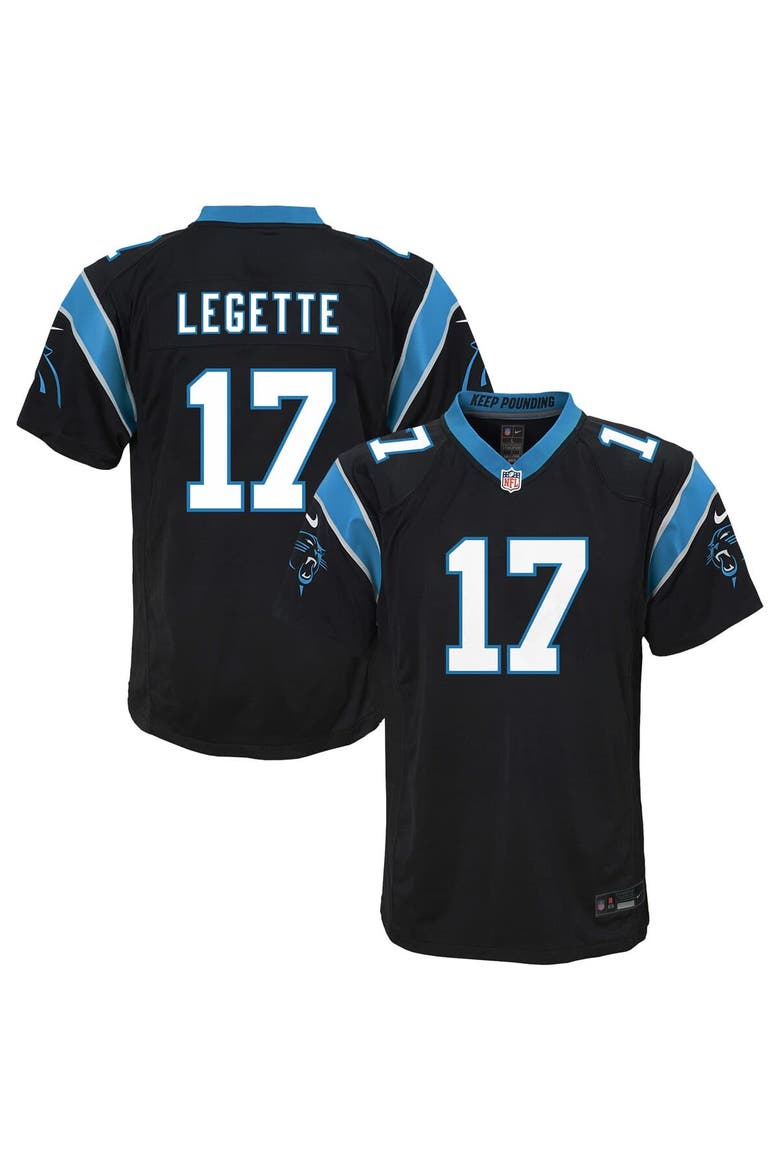 Youth Nike Xavier Legette Black Carolina Panthers Team Game Jersey, Main, color, Black