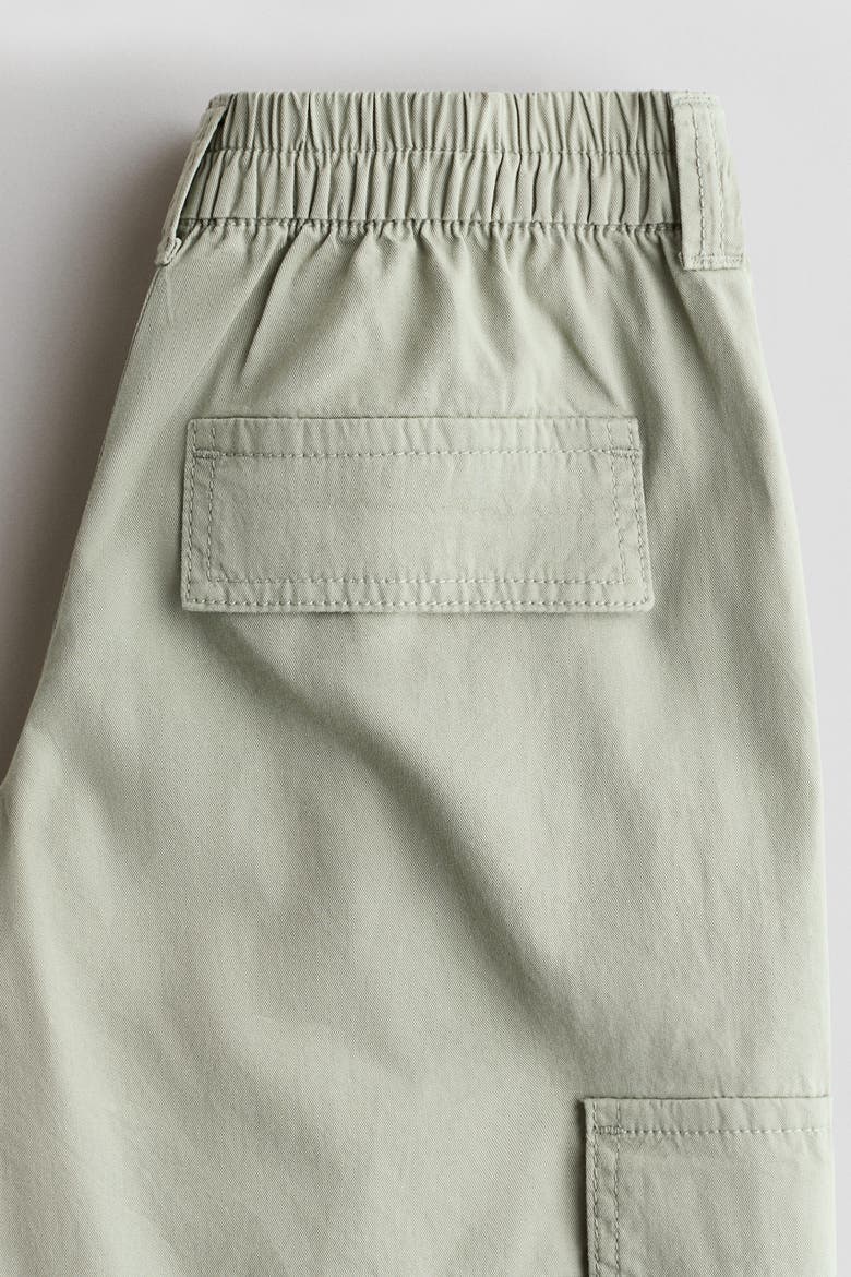 Cotton Twill Cargo Trousers, Alternate, color, Light sage green