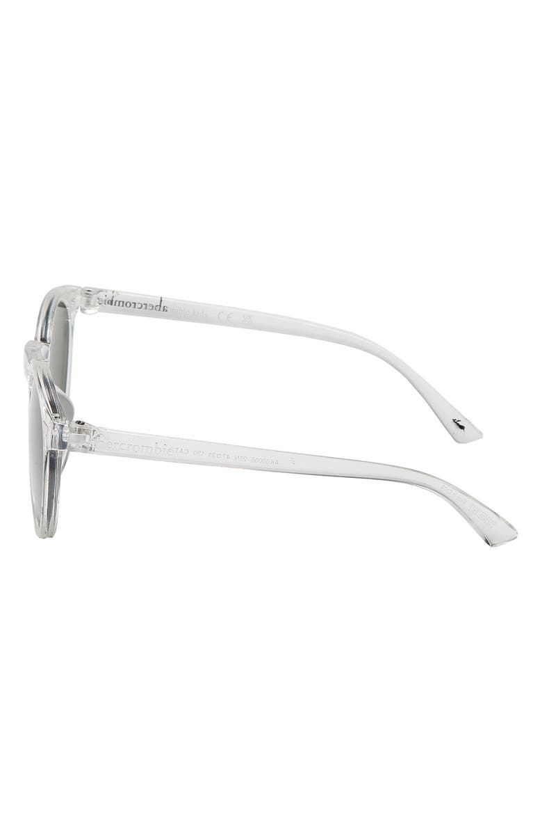 abercrombie kids Kids' Round Sunglasses, Alternate, color, Crystal / Green