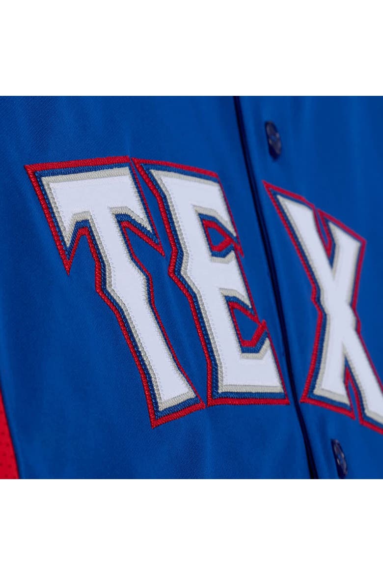 Men's Mitchell & Ness Adrian Beltre Royal Texas Rangers Cooperstown Mesh Batting Practice Button-Up Jersey, Alternate, color, Royal