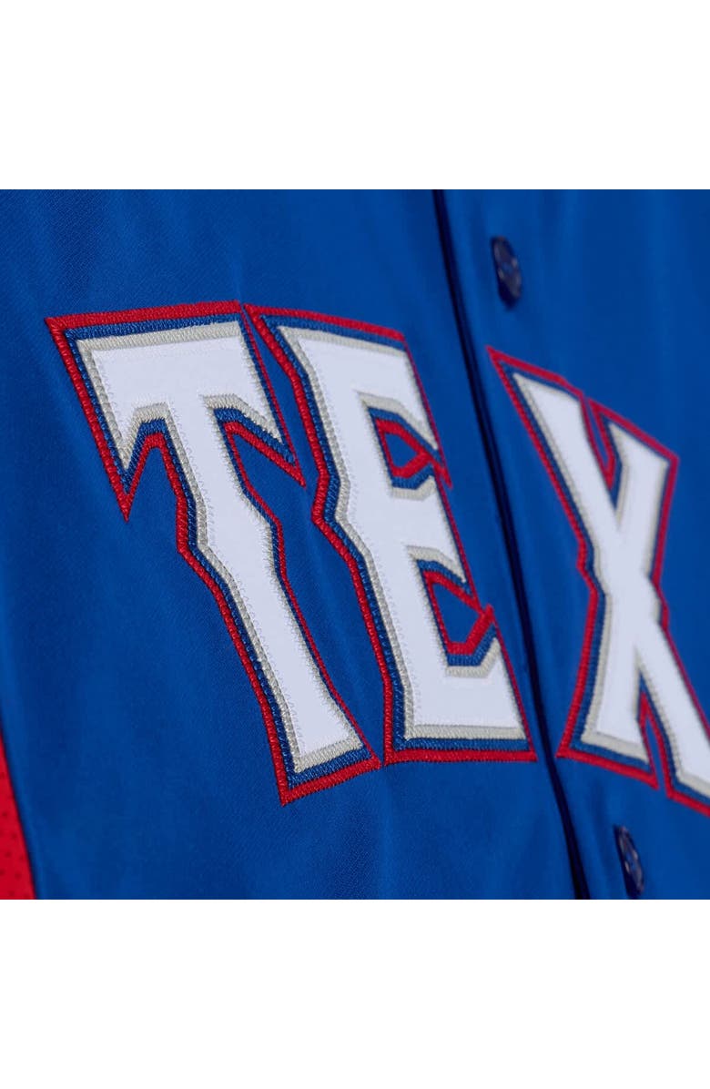 Mitchell & Ness Men's Mitchell & Ness Adrian Beltre Royal Texas Rangers Cooperstown Mesh Batting Practice Button-Up Jersey, Alternate, color, Royal